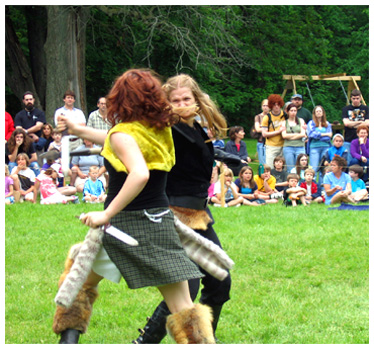 A Viking Woman attacks a Noble woman